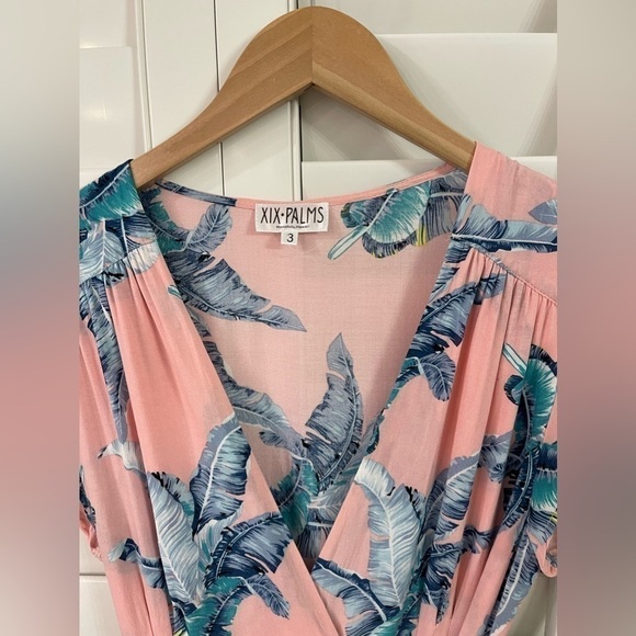 Anthropologie XIX Palm Tulum Wrap Dress - Picture 5 of 11